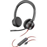 Poly re 8225 hoofdtelefoon bedraad (Bedraad, USB-C), Kantoorheadset, Zwart
