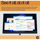 HP - E24 G5 - Computer Monitor - Zwart, Zilver - 60.5 Cm (23.8") - 1920 X 1080 Pixels - Full HD