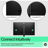 HP - E-Series E22 G5 Monitor - 54.6 Cm - Full HD - Zwart, Zilver