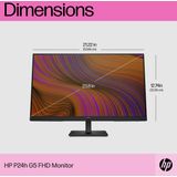 HP - P24h G5 - Computermonitor - 23,8 Inch - Full HD - TFT-paneel