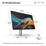 HP - Series 7 Pro - Monitor - 24 Inch - WUXGA - Zwart - Ergonomisch