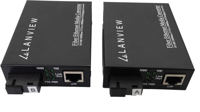 Lanview - LVN-MED-SC-1000BASE-X-2 - Netwerk Media Converter