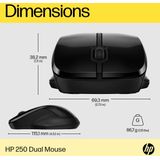 HP - 250 - Draadloze Muis - Zwart - Optische Sensor 1600 dpi