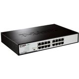 D-Link DGS-1016D/E netwerk-switch Unmanaged Zwart, Metallic