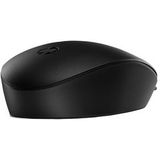 HP - 125 Wired Mouse - Zwart - Bedraad