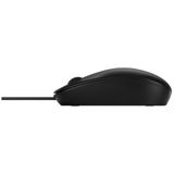 HP - 125 Wired Mouse - Zwart - Bedraad