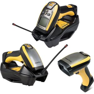 Datalogic ADC PowerScan PM9501, 433 MHz, Direct Part Marking Evo, USB-kit, verwijderbare batterij (Kit in (2D-streepjescodes, 1D streepjescodes), Barcode scanner, Zwart