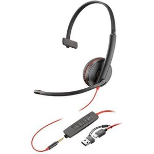 HP - Blackwire 3215 - Kantoorheadset - Zwart - USB-C