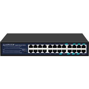 Lanview - LVN-1U-24PORT-1G - Netwerkschakelaar - 24 Poorten - Full Gigabit