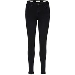 SELECTED FEMME Slfsophia MW Skinny Black Jeans U Noos, Zwarte Denim