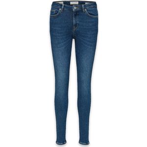 SELECTED FEMME Dames SLFSOPHIA MW Skinny U NOOS Jeans, Dark Blue Denim, 30/32, donkerblauw (dark blue denim), Eén maat