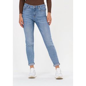 Jeans - Blauw Denim - Katoen - Skinny Pasvorm - Mid Waist