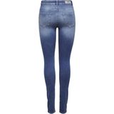 Only - Onlblush Life Mid Skinny Jeans - Blue Denim - Katoen - Stretchy Fit