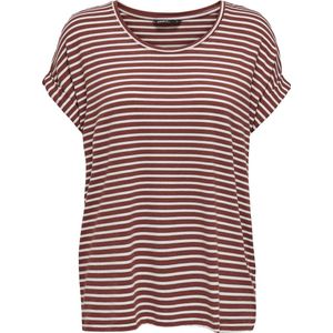 Only Onlmoster Stripe s s o-Neck Top Jrs Noos Dames t-Shirt