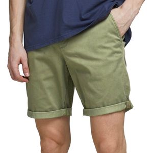 JACK & JONES - Chino Shorts - Olijfgroen - Katoen met Stretch