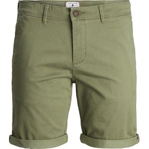 Jack & Jones - Chino Short - Olijf - Katoen met Elastaan