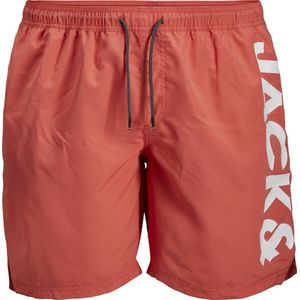 Jack & Jones - Zwemshort - Hot Coral - Polyester