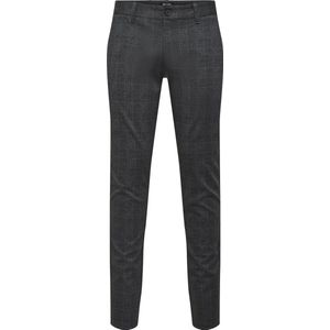 Only & Sons - Onsmark - Chino Broek - Zwart - Geruit Patroon