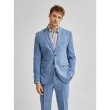 SELECTED HOMME - Blazer - Lichtblauw - Slim-Fit - Lichte Linnen Mix