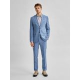 SELECTED HOMME - Blazer - Lichtblauw - Slim-Fit - Lichte Linnen Mix