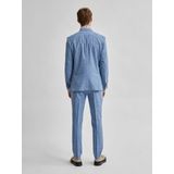 SELECTED HOMME - Blazer - Lichtblauw - Slim-Fit - Lichte Linnen Mix