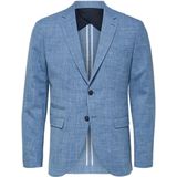 SELECTED HOMME - Blazer - Lichtblauw - Slim-Fit - Lichte Linnen Mix