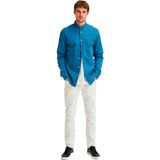 Selected - Denim Overhemd - Blauw - Lange Mouwen - Biologisch Katoen