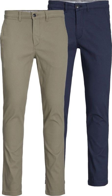 JACK & JONES Marco Dave Pk loose fit - heren chino - beige blauw