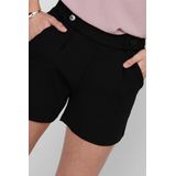 JDY - Regular Fit Shorts - Zwart - Jersey - Riemlussen, Knoop Detail