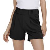 JDY - Regular Fit Shorts - Zwart - Jersey - Riemlussen, Knoop Detail