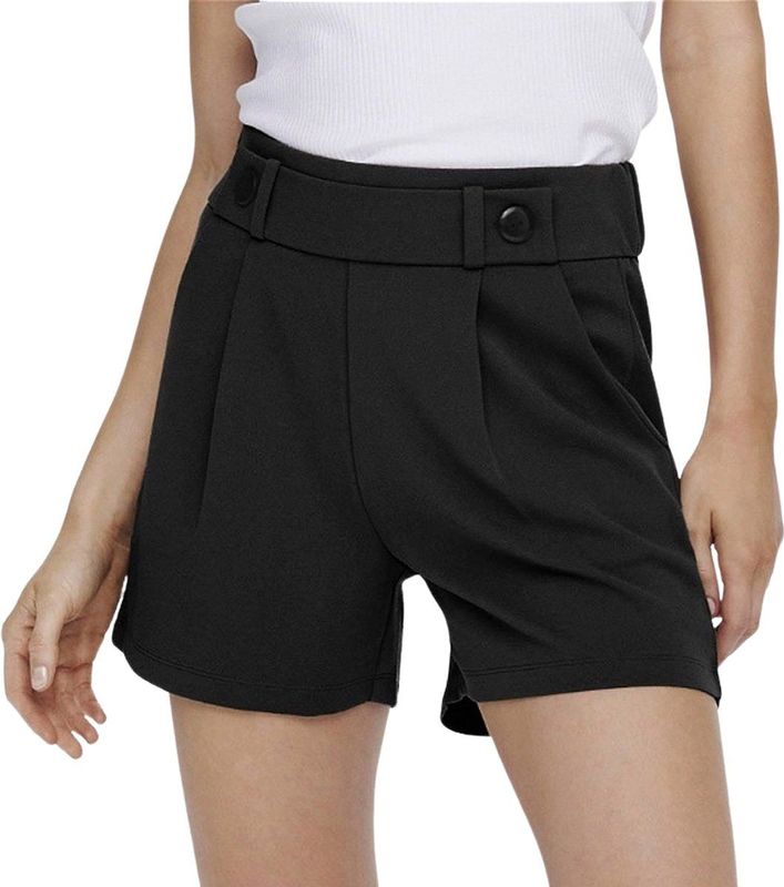 JDY - Regular Fit Shorts - Zwart - Jersey - Riemlussen, Knoop Detail