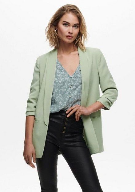 Only Blazer - Regular Fit - Dames - Effen - Model 'Elly' - 3/4 Mouwen
