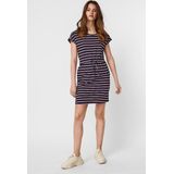 Vero Moda - April - Jerseyjurk - Marineblauw - Katoen - Korte Mouwen