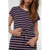 Vero Moda - April - Jerseyjurk - Marineblauw - Katoen - Korte Mouwen