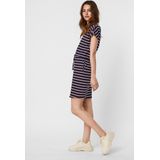 Vero Moda - April - Jerseyjurk - Marineblauw - Katoen - Korte Mouwen
