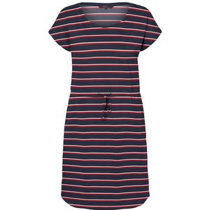 Vero Moda - April - Jerseyjurk - Marineblauw - Katoen - Korte Mouwen