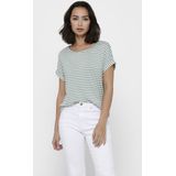 Only Onlmoster Stripe s s o-Neck Top Jrs Noos Dames t-Shirt