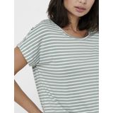 Only Onlmoster Stripe s s o-Neck Top Jrs Noos Dames t-Shirt