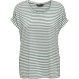 Only Onlmoster Stripe s s o-Neck Top Jrs Noos Dames t-Shirt