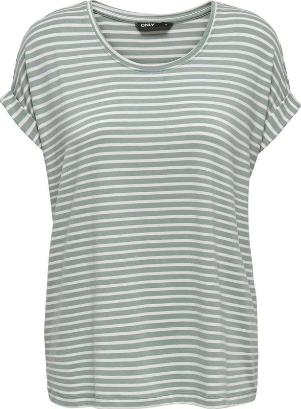 Only Onlmoster Stripe s s o-Neck Top Jrs Noos Dames t-Shirt