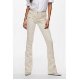 Only Onlblush Mid Flared Dnm Dot019 Noos Dames Jeans Ecru