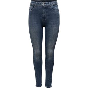 Only - Onlmila - Damesjeans - Hoge Taille - Skinny - Blauw - Stretch Katoen