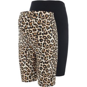 Zwangerschapsbroeken - Dierenprint - Katoen - 2 Pack