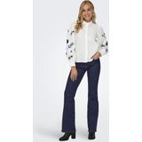 Only - Flared Jeans - Dark Blue - Katoenmix - High Waist