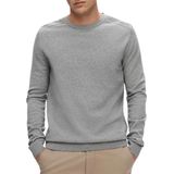 Heren - Gebreide Trui - Groen - Pima Katoen