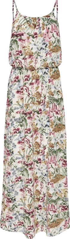 A-lijn Jurk - U-Hals - Mouwloos - Verstelbare Bandjes - Elastische Taille