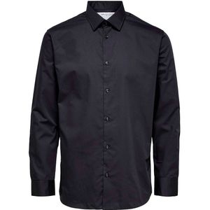 SELECTED FEMME Slhslimnew-Mark Hemd - Zwart - Katoen
