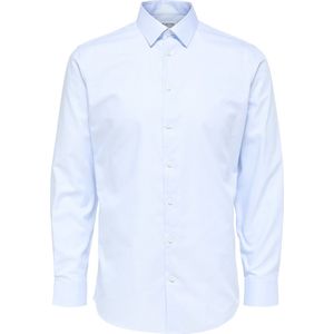 SELECTED HOMME slim fit overhemd SLHETHAN lichtblauw