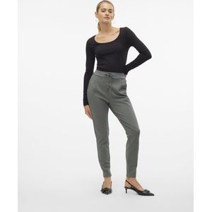 Broeken - Blauw - Katoen - Mid Waist - Loose Fit