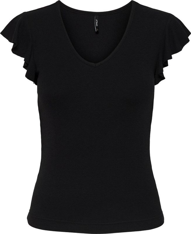 ONLY Dames Onlbelia S/L JRS Top, zwart, XL